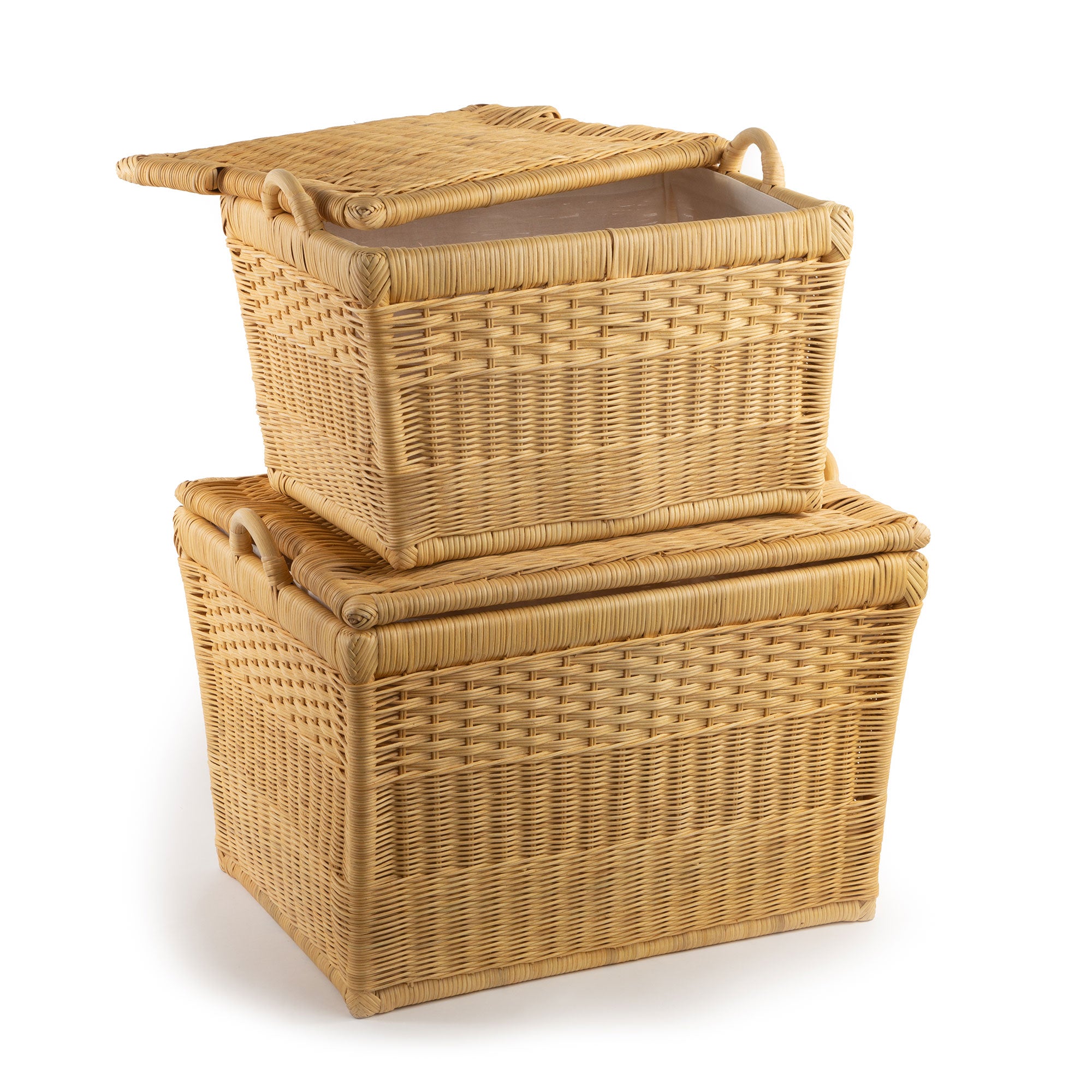 Lift-off Lid Woven Storage Basket for Everyday Storage - Image 16