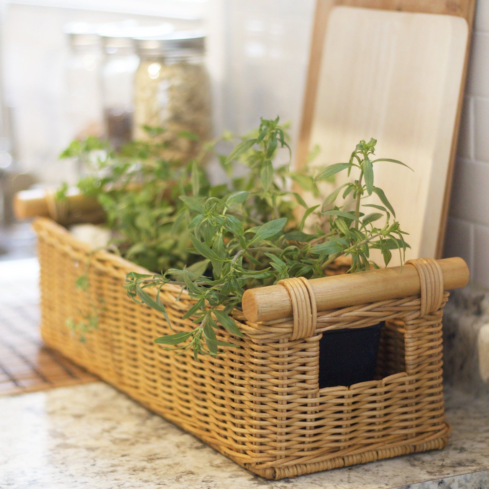 Long Narrow Pole Handle Woven Basket for Everyday Storage - Image 8
