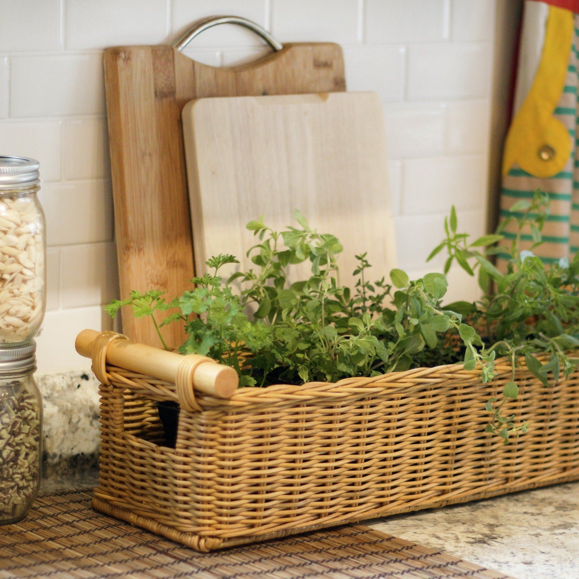 Long Narrow Pole Handle Woven Basket for Everyday Storage - Image 9