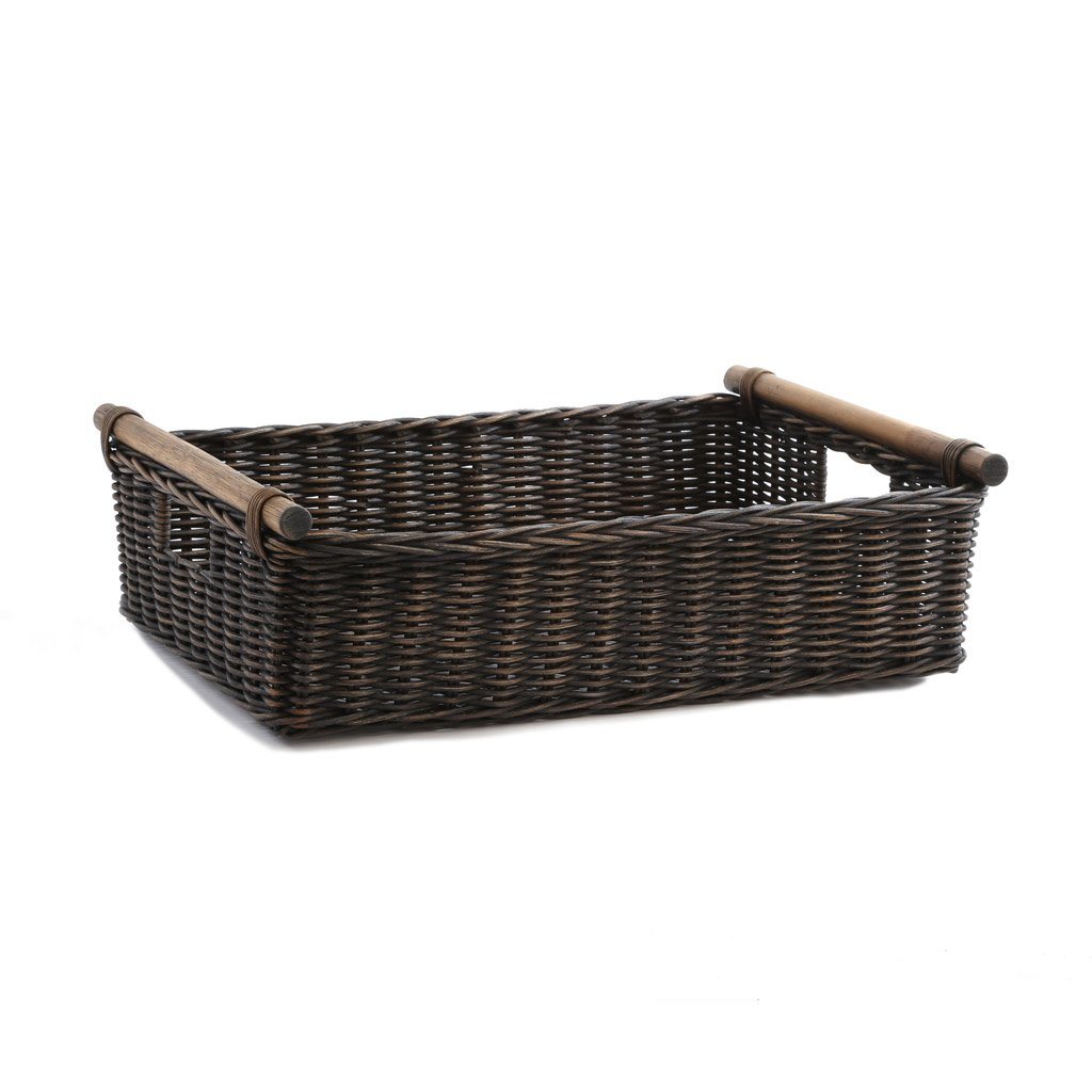 Everyday Low Pole Handle Woven Storage Basket - Image 2