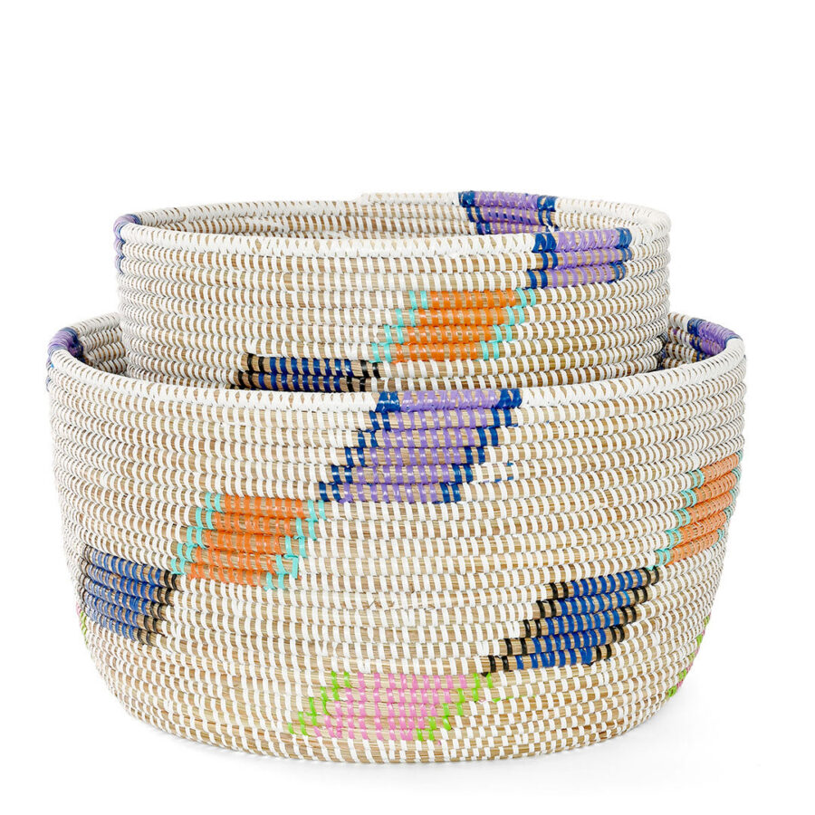 2-Piece Diagonal Diamond Nesting Baskets