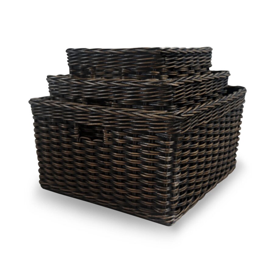 Refined Square Deep Woven Storage Basket