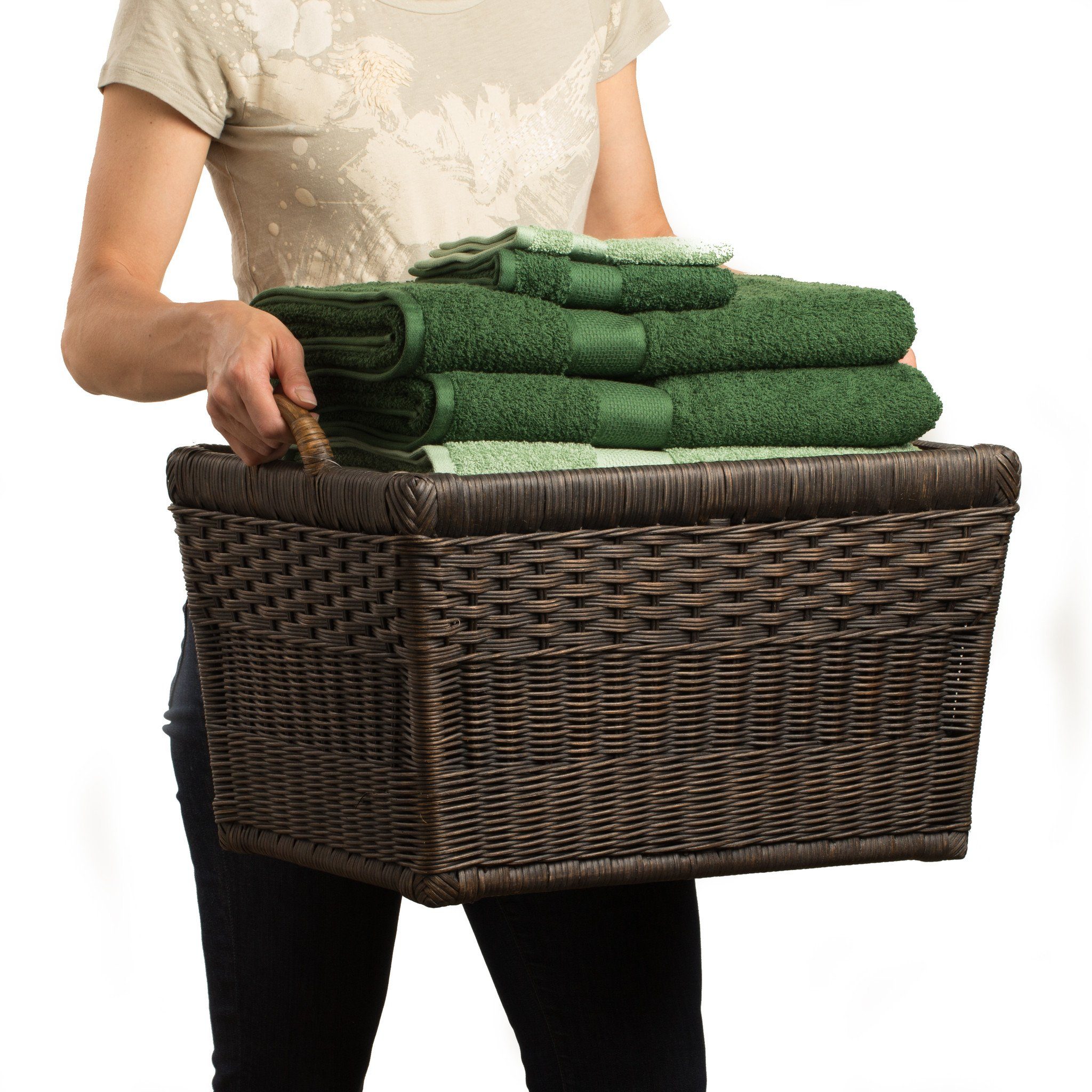 Lift-off Lid Woven Storage Basket for Everyday Storage - Image 20